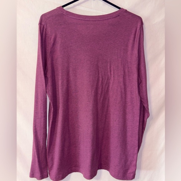 Mossimo Supply Co. Women's Plum Long Sleeve Tee - Picture 5 of 5